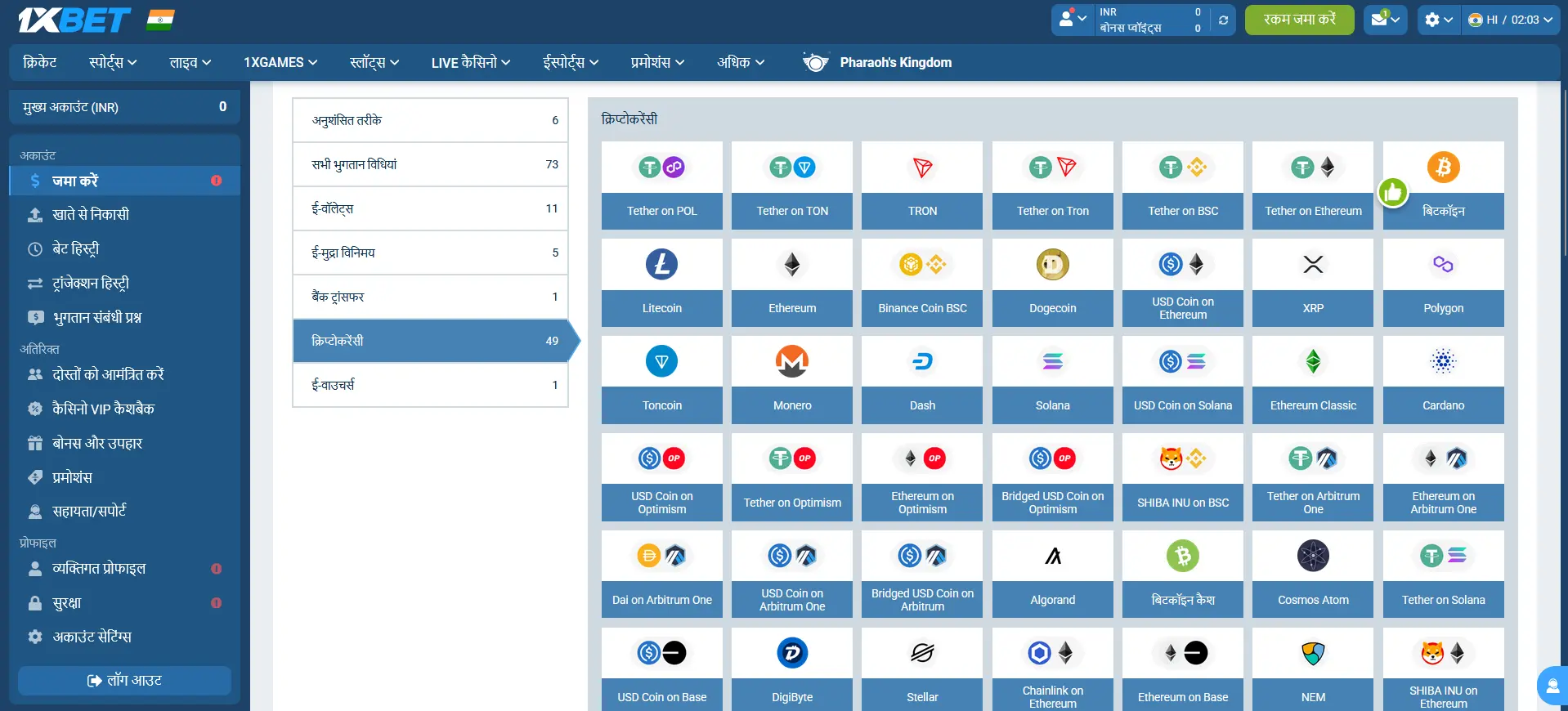 गुप्त मुद्राओं का उपयोग करते हुए अपने 1xBet खाते को भरना गुप्त मुद्राओं का उपयोग करते हुए अपने 1xBet खाते को भरना